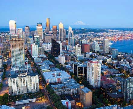Seattle is an exciting coastal city surrounded by beautiful parklands and mountains.